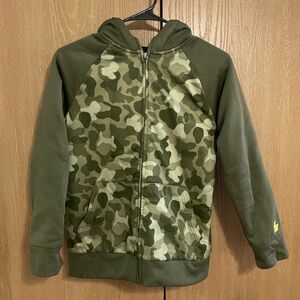 Kids Fleece Lined Camo Zipup Hoodie